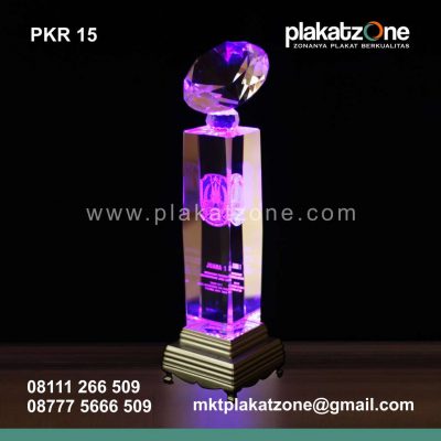 plakat kristal elegan dengan backlight